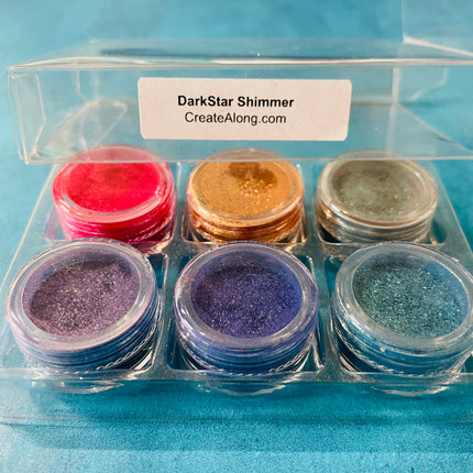 Pigments Mica Powders Darkstar Shimmer sparkle for Polymer Clay Art Jewelry and Resin - Create Along 