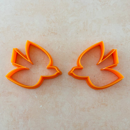 Birds Flying earrings mirrored polymer clay cutter set - Create Along 