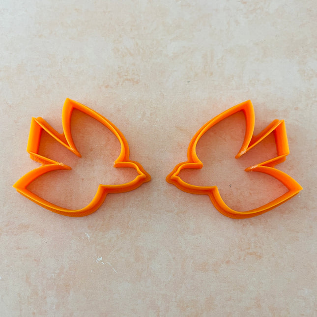 Birds Flying earrings mirrored polymer clay cutter set - Create Along 
