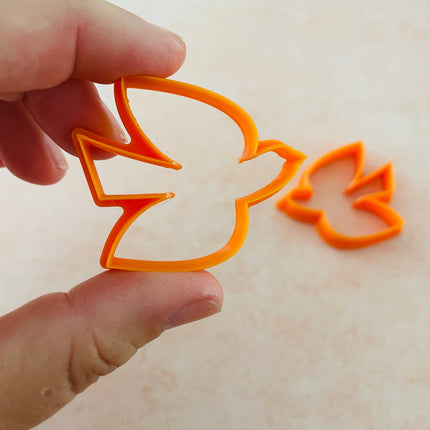 Birds Flying earrings mirrored polymer clay cutter set - Create Along 