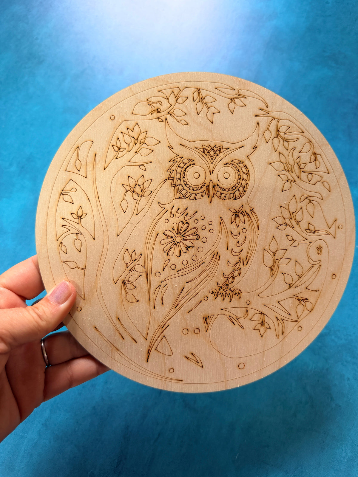 Mystical Owl paint your own wood canvas