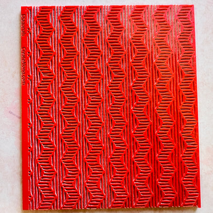 Diagonals Rubber Clay stamp texture boho BF - Create Along 