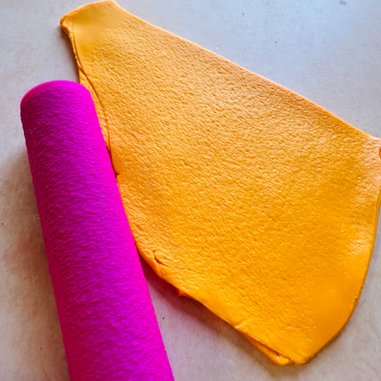 Sandpaper Clay stamp roller texture boho BF - Create Along 