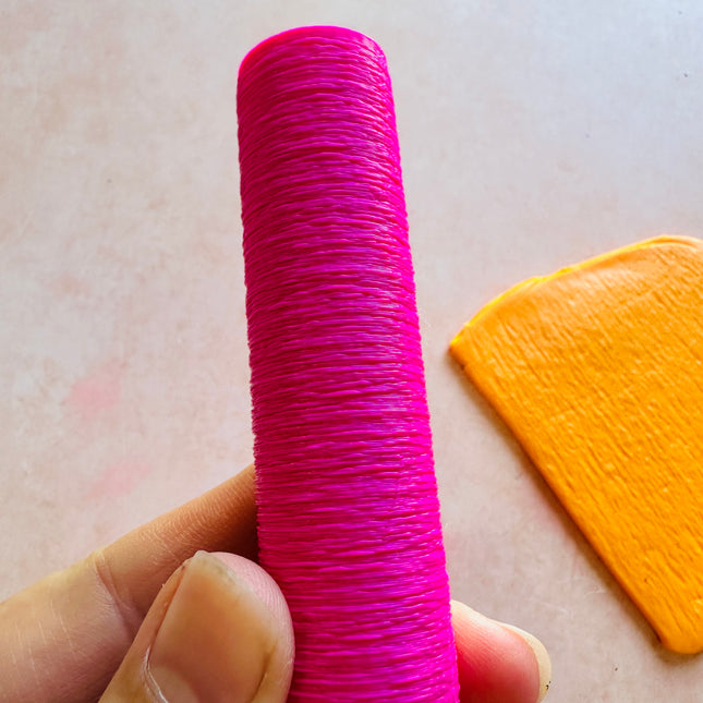 Brushed Metal Clay stamp roller texture boho BF - Create Along 