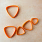 Round Puff Triangles polymer clay earring collar Cutters set of 5 basics drop