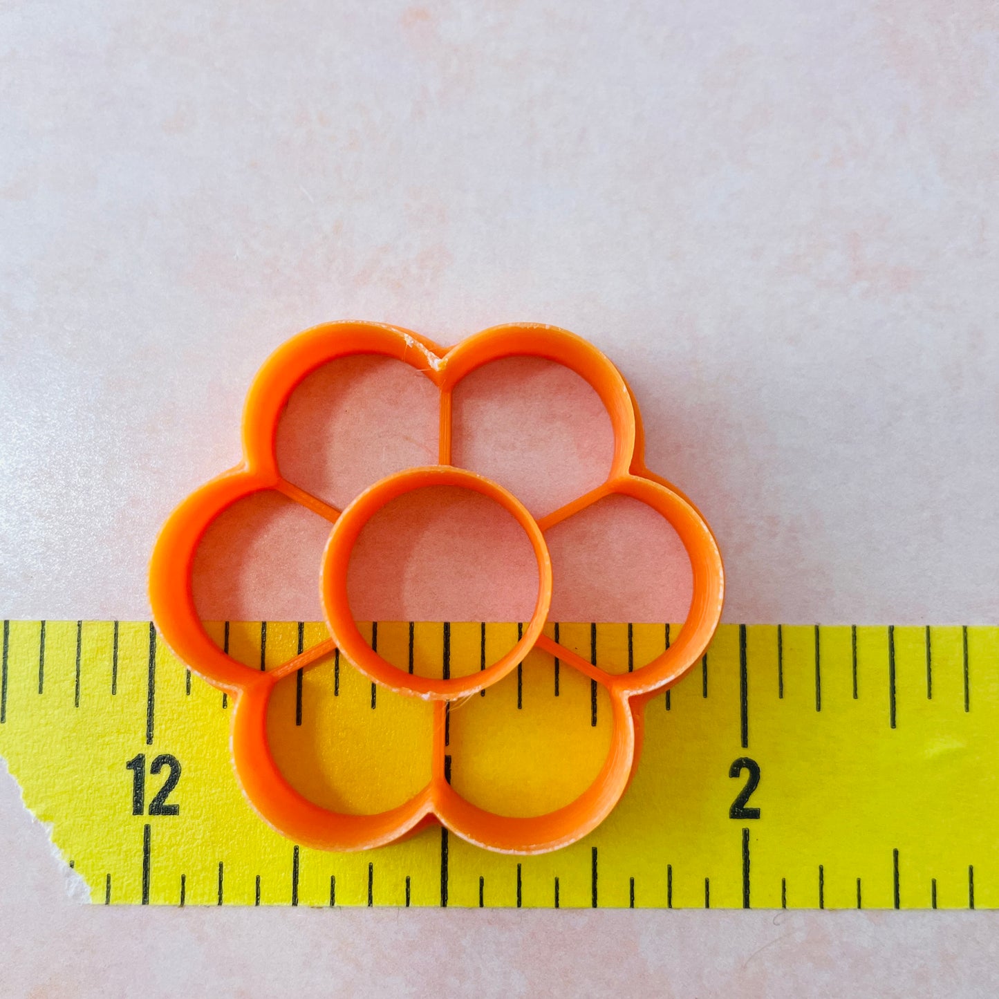 Cute Flower Donut STATEMENT earrings polymer clay cutter stud and dangle