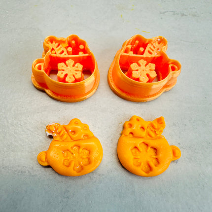 Cup of Cocoa polymer clay cutter earring pendant Christmas - Create Along 