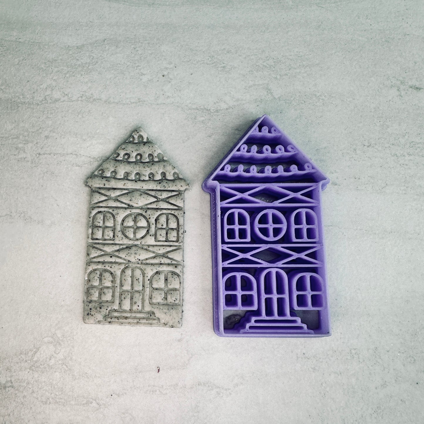 Home Sweet Home house mansion polymer clay cutter