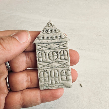 Home Sweet Home house mansion polymer clay cutter Tudor Christmas - Create Along 