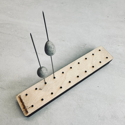 Clay Bead Pin Stand up Holder for baking and drying - Create Along 