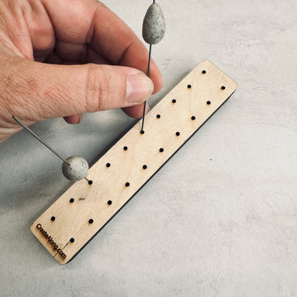 Clay Bead Pin Stand up Holder for baking and drying - Create Along 