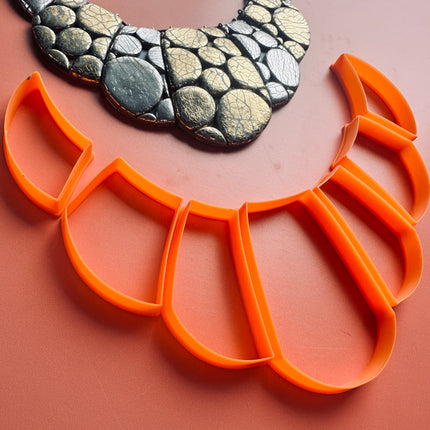 Rounded 7 piece collar clay cutter set - Create Along 