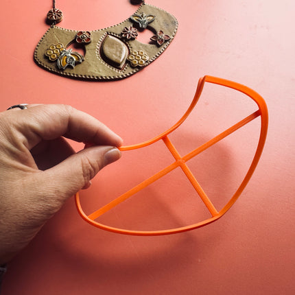 Extra Large Bib Style collar clay cutter - Create Along 
