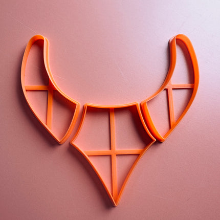 Pointed 3 piece collar clay cutter set - Create Along 