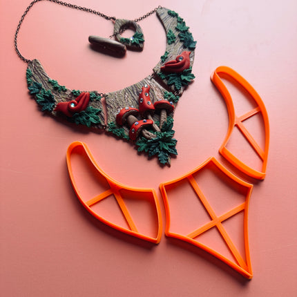 Pointed 3 piece collar clay cutter set - Create Along 