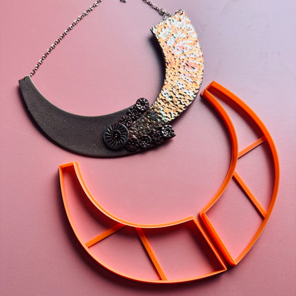 Split 2 piece collar clay cutter set - Create Along 