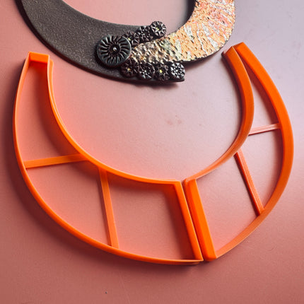 Split 2 piece collar clay cutter set - Create Along 