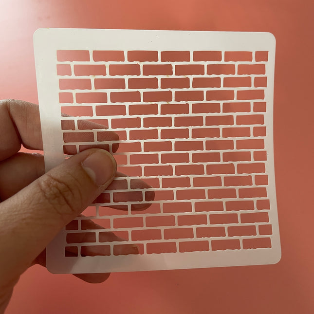 Bricks Mylar Stencil Texture Sheet - Create Along 