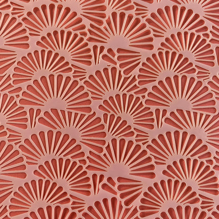 Fluttering Fans Japan decorative Mylar Crafting Stencil pattern - Create Along 