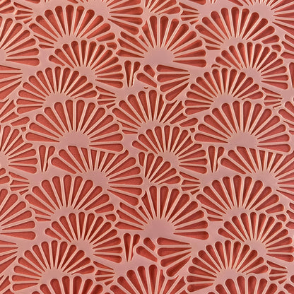 Fluttering Fans Japan decorative Mylar Crafting Stencil pattern - Create Along 