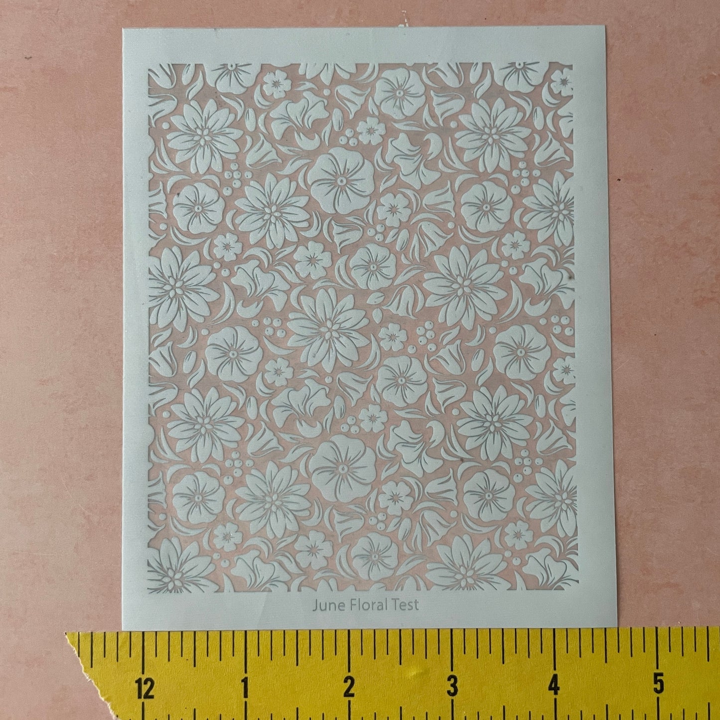 Bursting Floral Silk Screen Stencil polymer clay silkscreen flowers