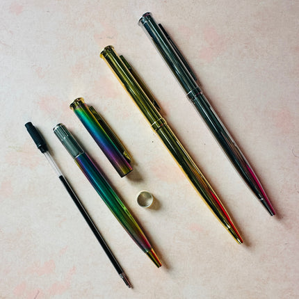 Metal Pen to cover with polymer clay, black ink - Create Along 