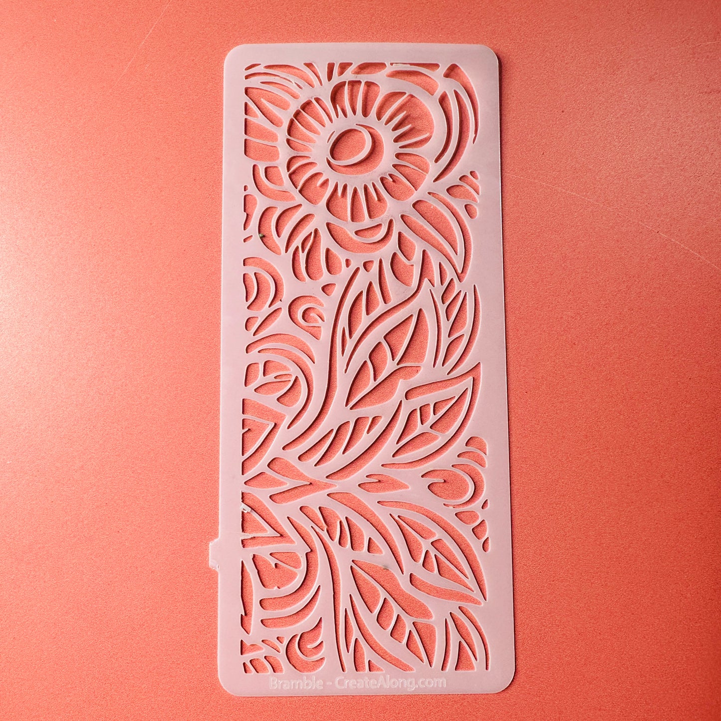 Bramble floral leafy woodland mylar stencil