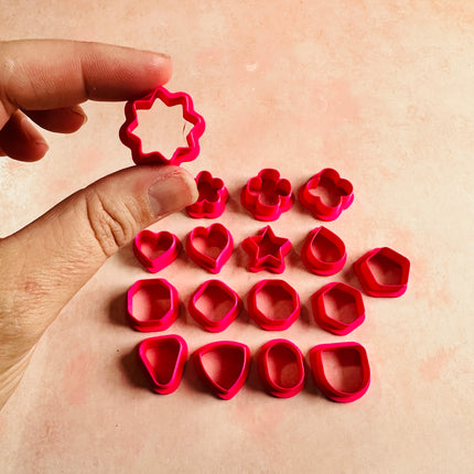 All the Studs mini polymer clay earring cutters .75 inch - Create Along 