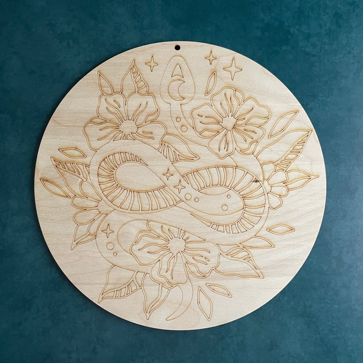 Rising Serpent paint your own wood canvas
