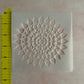 Mylar Mandala #05 floral stencil polymer clay trinket dish