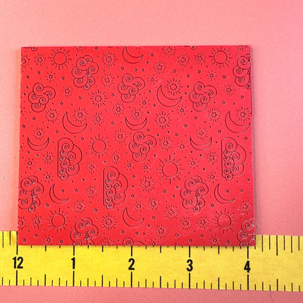 Bright Skies polymer clay rubber stamp texture sheet card making - Create Along 