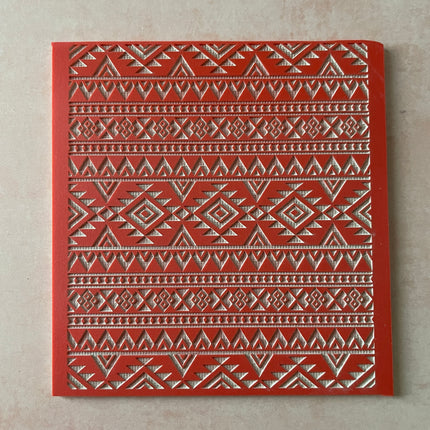 Quilted in the West South west Rubber Stamp Texture Sheet Mat for polymer clay metal clay mixed media art - Create Along 