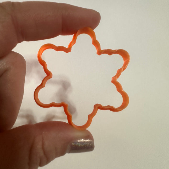 Snowflake Christmas Winter polymer clay cutter - Create Along 