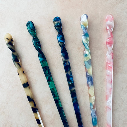 Hair Stick to make bun cover and slide barrettes - Create Along 