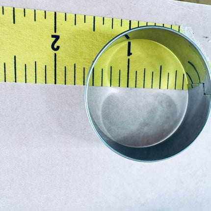 Metal Round circles polymer clay cutter set of 5 basics - Create Along 