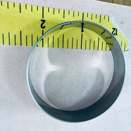 Metal Round circles polymer clay cutter set of 5 basics - Create Along 