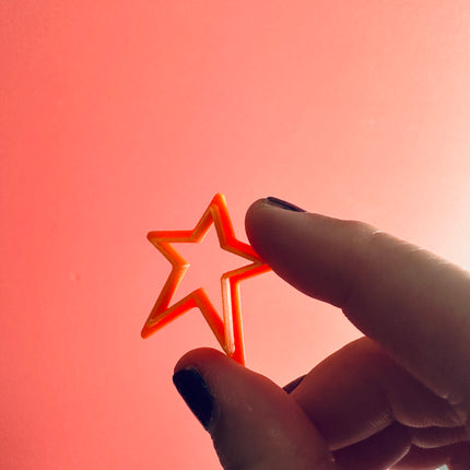 Shining Star clay stud earrings cutter set | polymer clay mini star stud cutters - Create Along 