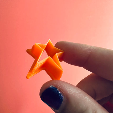 Shining Star clay stud earrings cutter set | polymer clay mini star stud cutters - Create Along 