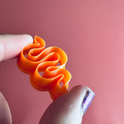 Coiled Snake clay paired cutter set | polymer clay snake earring mirrored cutters - Create Along 