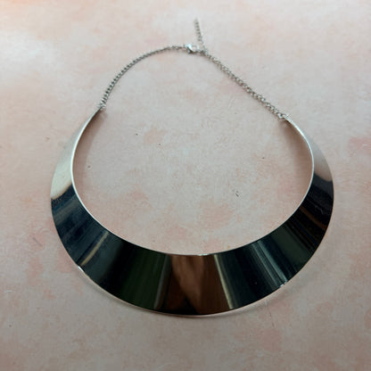 Silver Metal Collar Necklace Blank | Polymer Clay Coverable