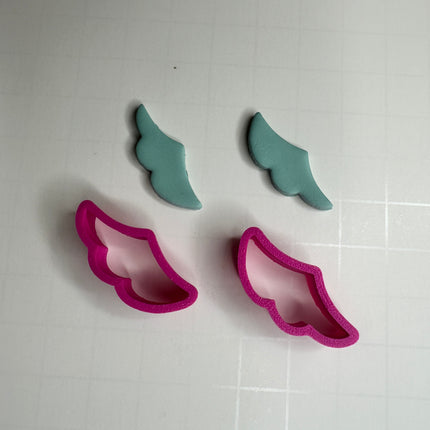Winged Milagro Flaming Heart Polymer Clay Cutter Set – 5 Piece Set | Stackable Hearts, Wings & Flame | 2 Sizes - Create Along 
