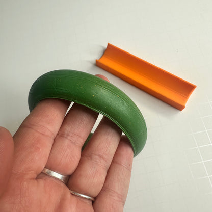 Bangle Bracelet Builder Polymer Clay Tool – Choose Deep or Shallow Curve | Make Smooth Clay Bangles &amp; Cuffs - Create Along 