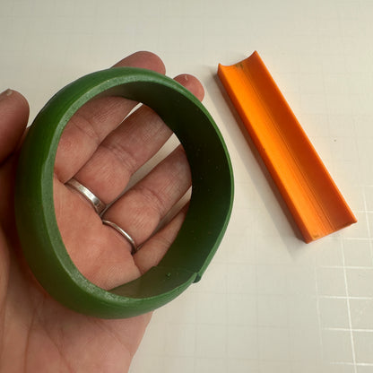Bangle Bracelet Builder Polymer Clay Tool – Choose Deep or Shallow Curve | Make Smooth Clay Bangles &amp; Cuffs - Create Along 
