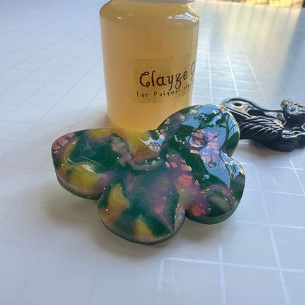 Clayze Clear Gloss Glaze – Polymer Clay Sealer Varnish | 30ml High-Gloss Finish - Create Along 