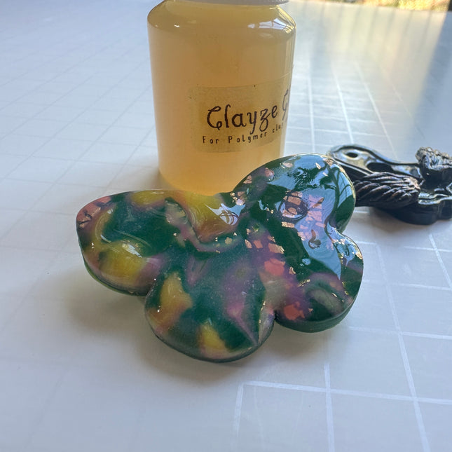Clayze Clear Gloss Glaze – Polymer Clay Sealer Varnish | 30ml High-Gloss Finish - Create Along 