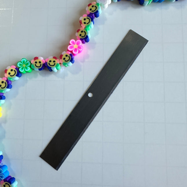 The “Stiffy” Polymer Clay Cutting Blade – 4 Inch Rigid Slicing Tool for Canes & Straight Cuts - Create Along 