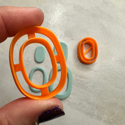 Pill Skinny Clay earring cutter  | polymer clay skinny link donut cutter - Create Along 
