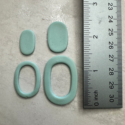 Pill Skinny Clay earring cutter  | polymer clay skinny link donut cutter - Create Along 