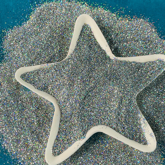 Violet Ice UF Superfine silver purple holographic Glitter 20 gram Jar resin clay and solvent safe - Create Along 