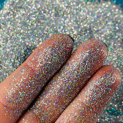 Violet Ice UF Superfine silver purple holographic Glitter 20 gram Jar resin clay and solvent safe - Create Along 